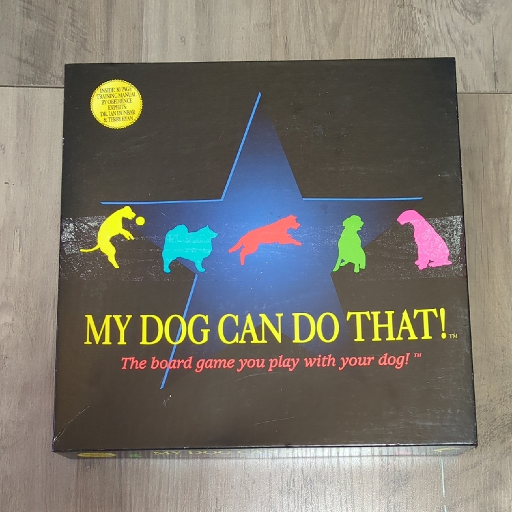 Vintage 1997 My Dog Can Do That! Board Game *Rare Founder's Board  With Letter*